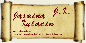 Jasmina Kulačin vizit kartica